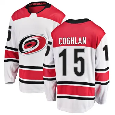 Dylan Coghlan 15 Carolina Hurricanes Stanley Cup 2023 Playoffs Patch Away  Breakaway Men Jersey - White - Bluefink